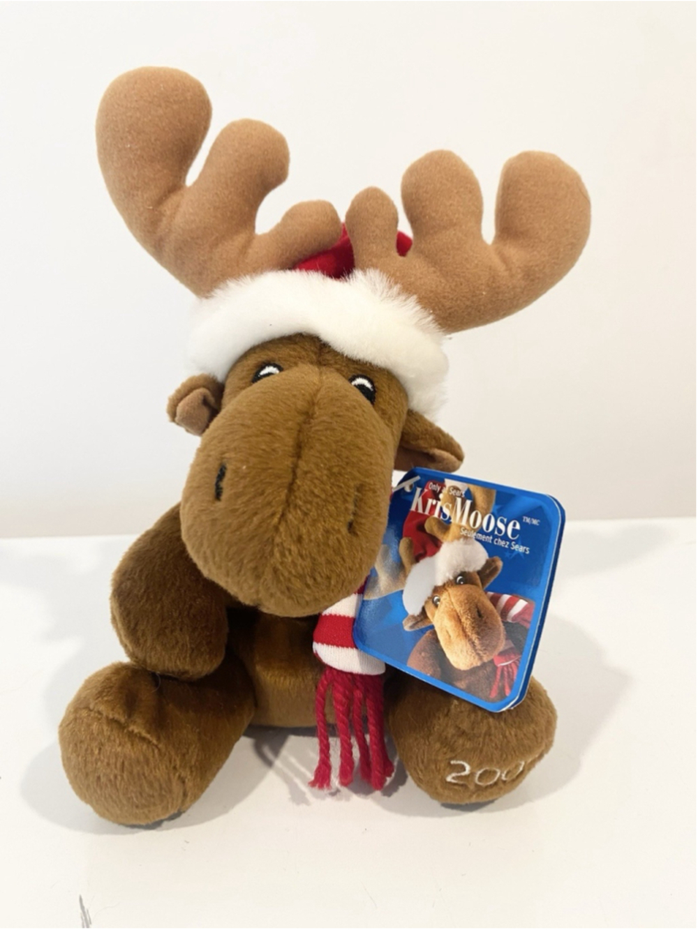 2005 Sears KrisMoose Christmas Moose Plush w/ Original Tag Holiday Canada